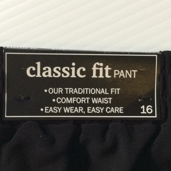 Alfred dunner Classic fit pant, black, size 16. - Picture 3 of 6